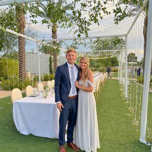 Revelry Kennedy Chiffon Convertible Dress - Dove Grey Size 2